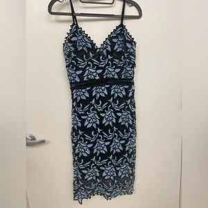 Blue aqua brand lace dress